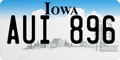 IA license plate AUI896