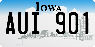 IA license plate AUI901
