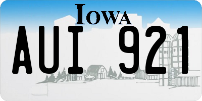 IA license plate AUI921