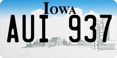 IA license plate AUI937