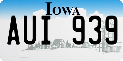 IA license plate AUI939