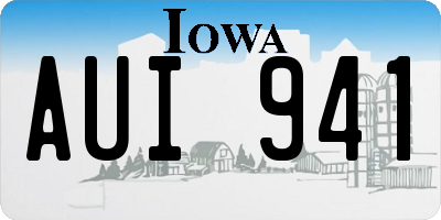 IA license plate AUI941