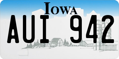 IA license plate AUI942
