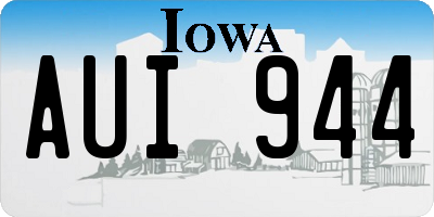 IA license plate AUI944