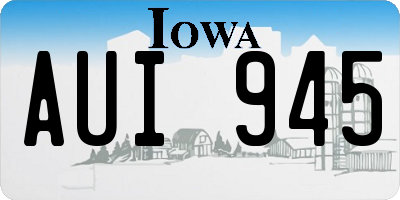 IA license plate AUI945