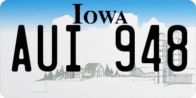 IA license plate AUI948