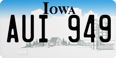 IA license plate AUI949
