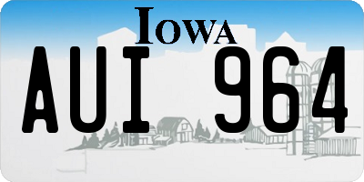 IA license plate AUI964