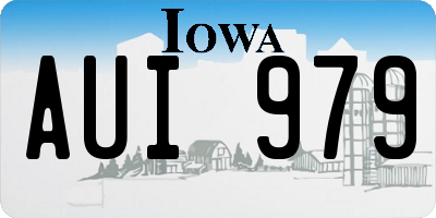 IA license plate AUI979