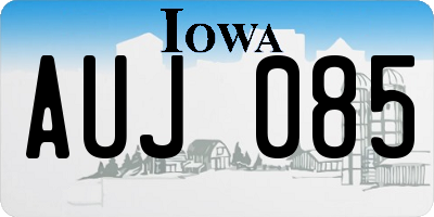 IA license plate AUJ085