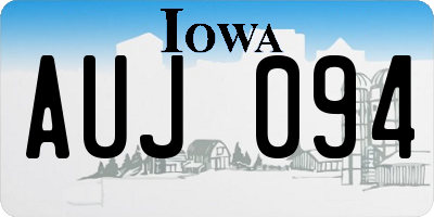 IA license plate AUJ094