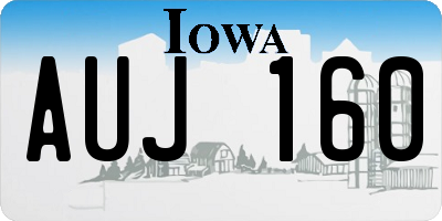 IA license plate AUJ160