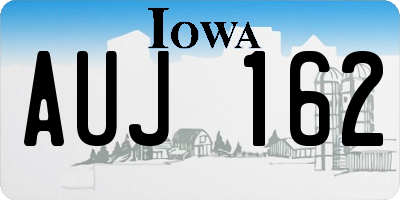 IA license plate AUJ162