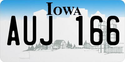 IA license plate AUJ166