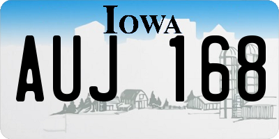 IA license plate AUJ168