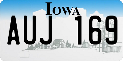IA license plate AUJ169