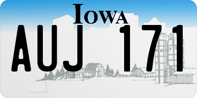 IA license plate AUJ171