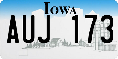 IA license plate AUJ173
