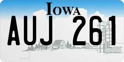 IA license plate AUJ261