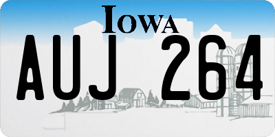 IA license plate AUJ264