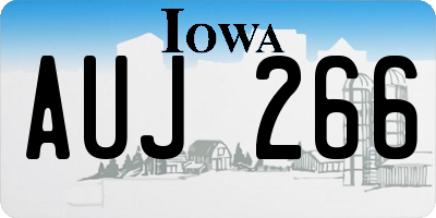 IA license plate AUJ266