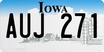 IA license plate AUJ271