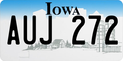 IA license plate AUJ272