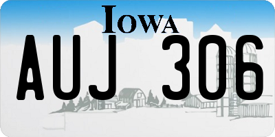 IA license plate AUJ306