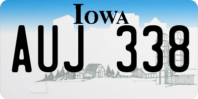 IA license plate AUJ338