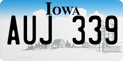 IA license plate AUJ339