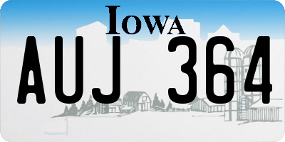 IA license plate AUJ364