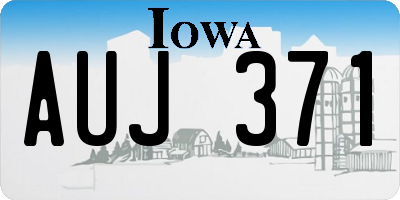 IA license plate AUJ371