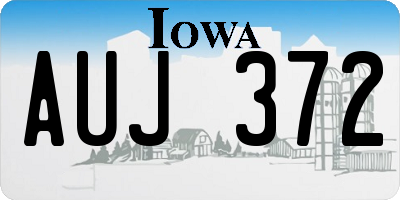 IA license plate AUJ372