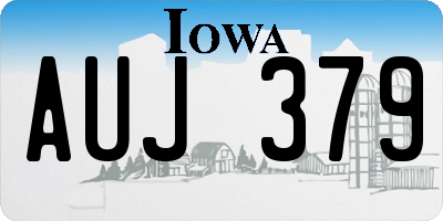 IA license plate AUJ379