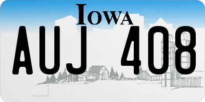 IA license plate AUJ408