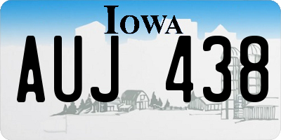 IA license plate AUJ438