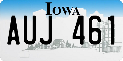 IA license plate AUJ461