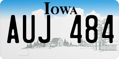 IA license plate AUJ484