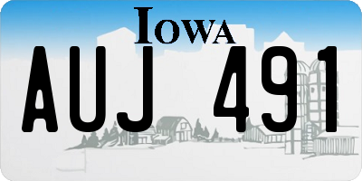 IA license plate AUJ491