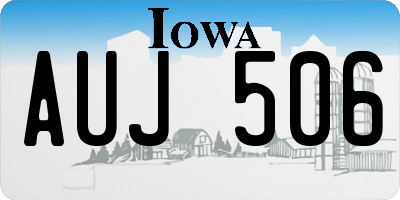 IA license plate AUJ506