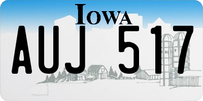 IA license plate AUJ517