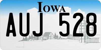 IA license plate AUJ528