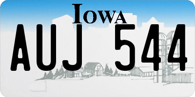 IA license plate AUJ544