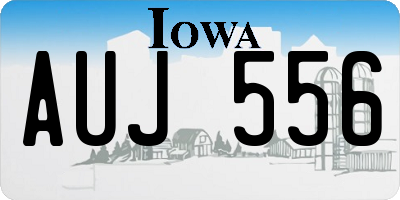 IA license plate AUJ556