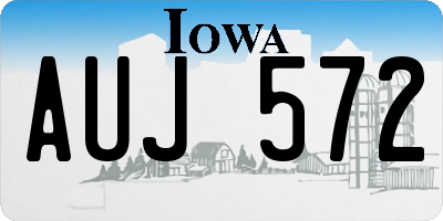 IA license plate AUJ572
