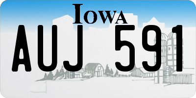 IA license plate AUJ591
