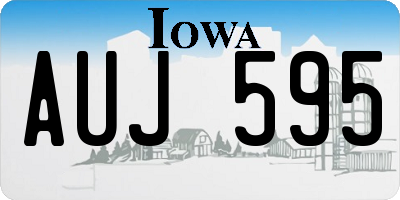 IA license plate AUJ595
