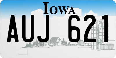 IA license plate AUJ621
