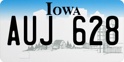 IA license plate AUJ628