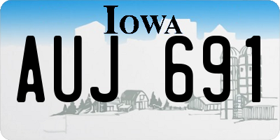IA license plate AUJ691